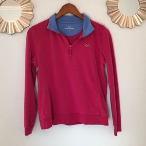 Pink vineyard vines pullover